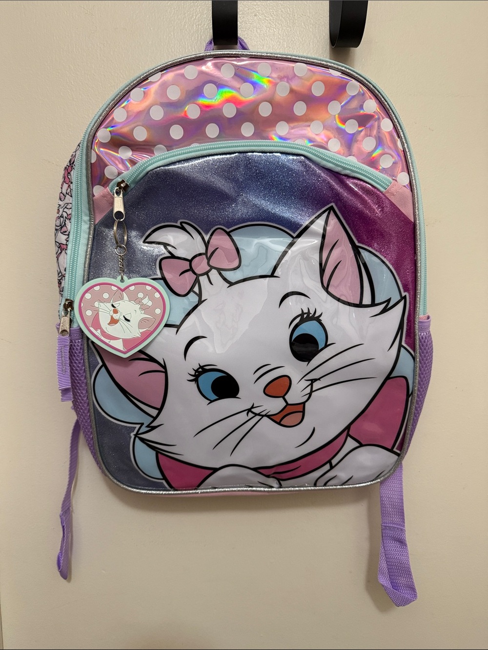 Disney Marie Cat Backpack - Pink, Purple & Light Blue